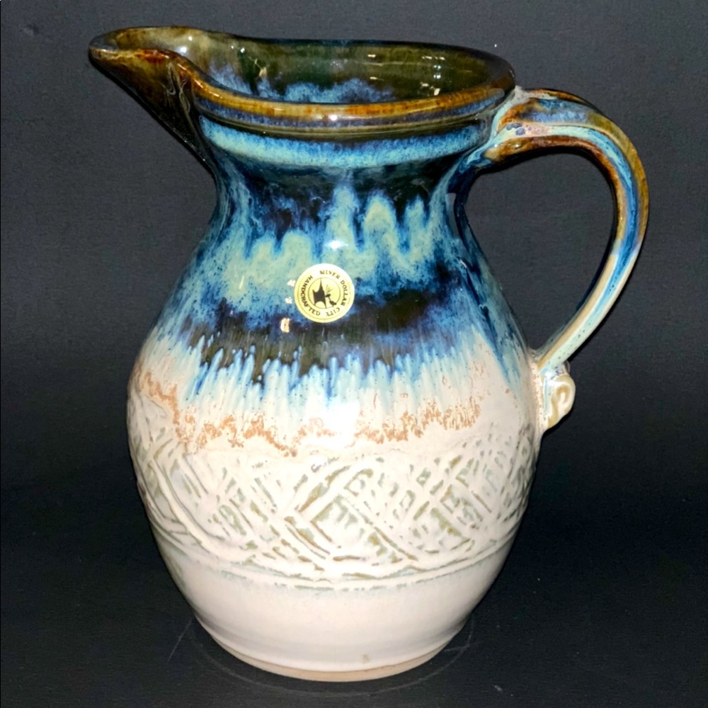 Modern Silver Dollar City Pottery Pitcher